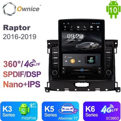 Android 10.0 Ownice Autoradio 2 Din for Ranger Raptor 2016-2019 Car Radio Auto GPS Navigation Multimedia DSP