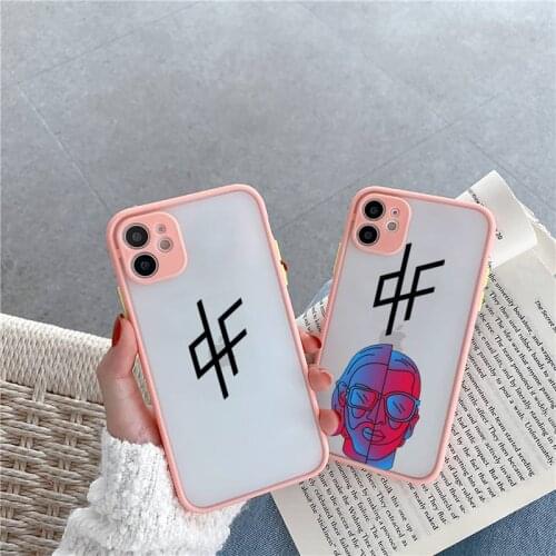 PNL QLF Rapper Phone Case For iPhone 12 11 Mini Pro XR XS Max 7 8 Plus X Matte transparent Pink Back Cover