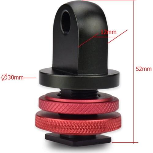 Diving Cold Shoe Mount Head Base Adapter Connector for Underwater Camera Waterproof Housings Case Video/Flash/Strobe
