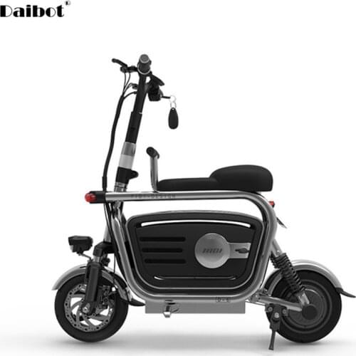 Electric Folding Bicycle Two Wheels Electric Bicycles Electric Scooter For Girls/Ladies With Seat/Pet Basket 48V 80KM 40KM/H