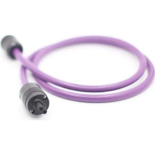 AC313 OFC Power cable Rhodium plated US Figure 8 IEC C7 connector Power cable