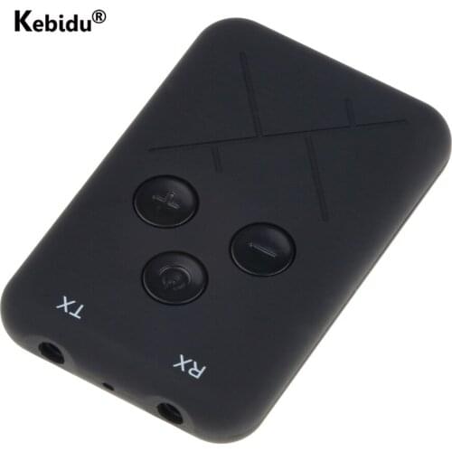 Kebidu Mini 3.5mm 2 in 1 Bluetooth 4.2 Transmitter Receiver Wireless Audio Adapter TV Audio Music Adapter for TV for Home
