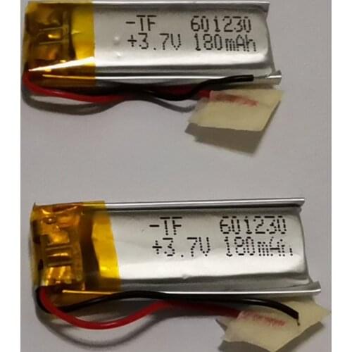 3.7 V 601230 061230P 180mah polymer lithium battery with protection board , used for bluetooth MP3,MP4