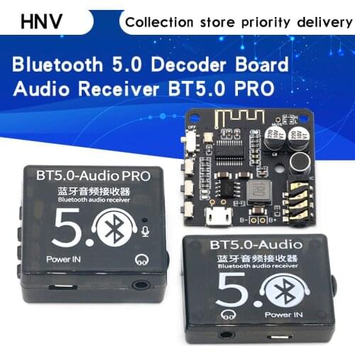 Mini Bluetooth 5.0 Decoder Board Audio Receiver BT5.0 PRO MP3 Lossless Player Wireless Stereo Music Amplifier Module With Case