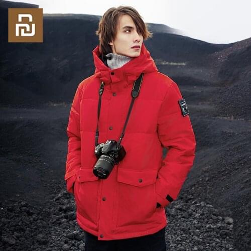 Youpin Graphene Intelligent Temperature Control Heating Cotton Clothing USB Electric Heated Jacket Men Winter Warm Thermal Coat