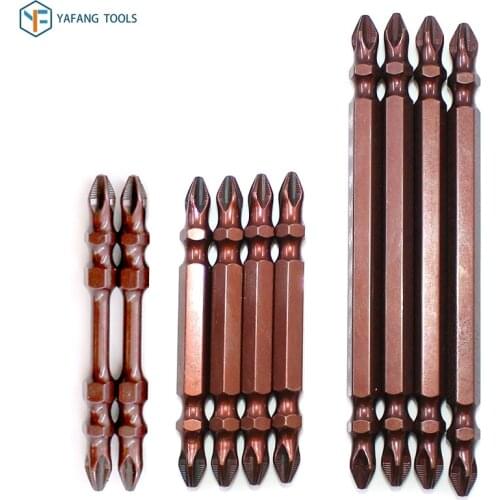 65/100mm Non-Slip Cross Bit Magnetic PH2 Air and Electric Screwdriver Bits Batch Head Wind Impact Driver Bit Power Tools