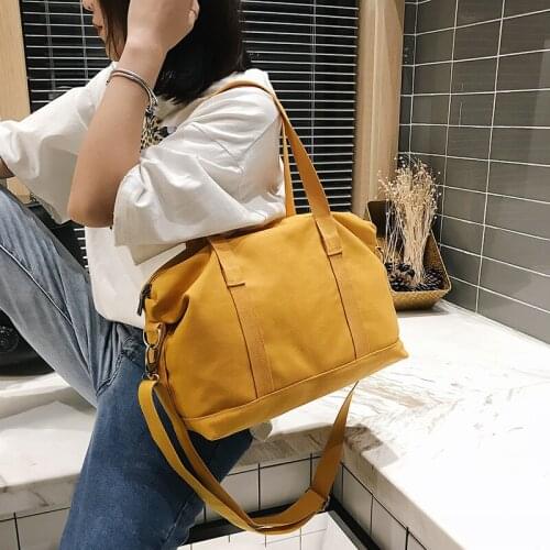 New Fashion Women Travel Bags Large Capacity Shoulder Bag Messenger Bag High Quality Canvas Storage Bag Mujer Bag