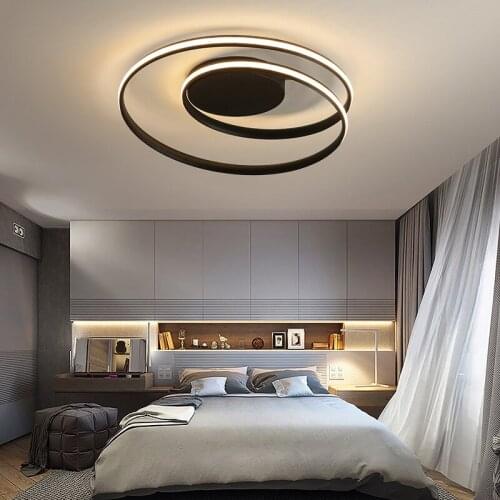 New Modern Ceiling Light For Living room Bedroom Dining room White&Black Aluminum alloy Ceiling Lamp Light Fixtures 110v 220v