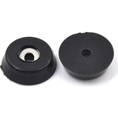 10x Anti slip furniture legs Feet Black Speaker Cabinet bed Table Box Conical rubber shock pad floor protector Furniture Part