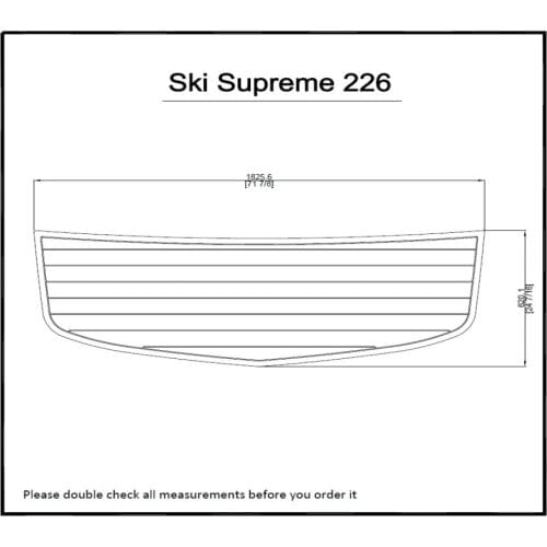 Ski Supreme 226 Swim Platform Pad Boat EVA Teak Decking 1/4" 6mm
