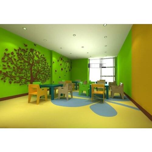 Customized made nursery fun playground center accessory stickers wooden park decoration element for infants' school YLW-KD171020