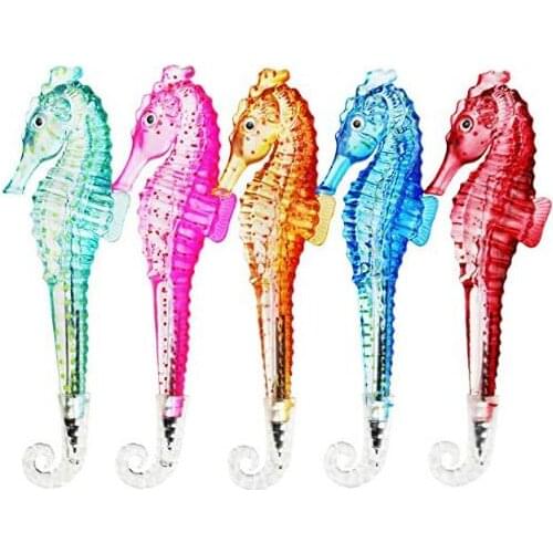 Animal Ocean Fish Ballpoint Creative Sea Horse Pen Back To School Party Gifts Students Prize educational toys Black Blue Ink