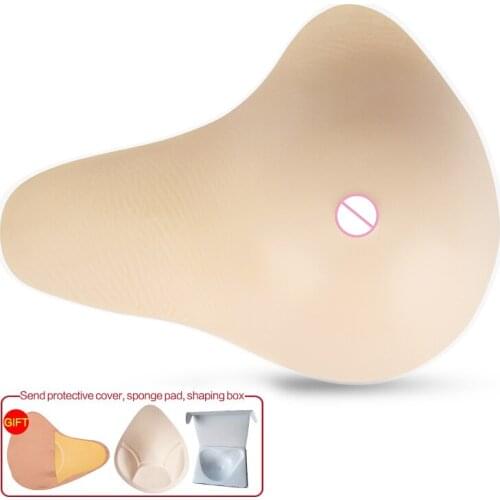 ONEFENG Lengthened Shape Silicone Prosthesis Protect the Armpit for Mastectomy Women Soft Comfortable 115-400g/PC