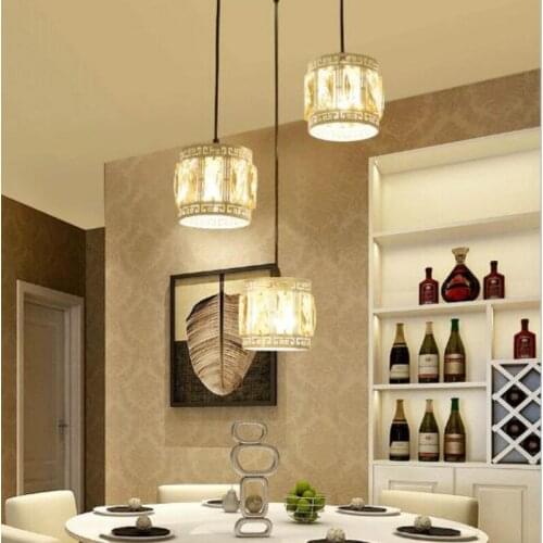 Restaurant chandelier modern minimalist three creative dining table light atmospheric dining room LED living room lamp LB022510