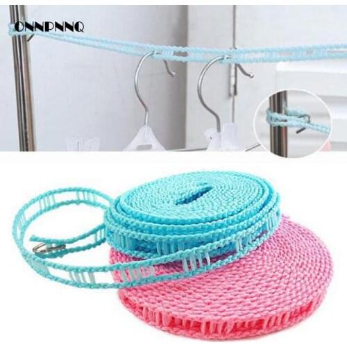 5M Anti Slip Clothes Line Windproofr Trapezoid Structure Drying Rope Clothes Line Outdoor Sliding Hanger Dryer For Clothes
