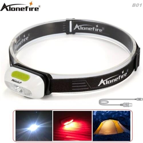 AloneFire MT-B01 LED Headlight CREE XP-G2 LED Headlamp Built-in Lithium Battery Rechargeable Head lamps + USB cable