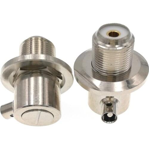 UHF PL259 Female Right Angle Solder RF Connector For RG58 LMR195 Cable