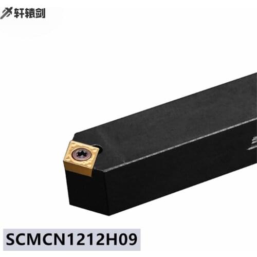 1PC SCMCN 1212H09 External Turning Tool Holder CCMT09T304 CNC Drill Pipe Carbide Insert