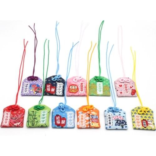 1pcs Traditional Omamori Dispel Misfortune Sweet Love Good Luck Wealthy Healthy phone Pendant Key Holder Gift Present