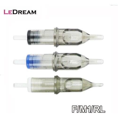 20pcs/lot Disposable Sterilized Flat Liner Tattoo Cartridge Needles For Permanent Lip Eyebrow Makeup Tattoo Rotary Pen Supplies