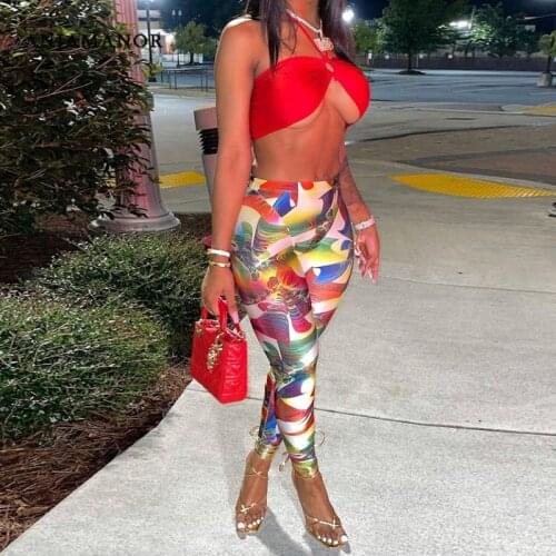 Легинсы с принтом ANJAMANOR China At AliExpress