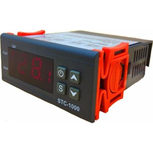Digital Temperature Controller Thermostat Thermoregulator Incubator Two Relay Output LED 10A Heating Cooling STC-1000