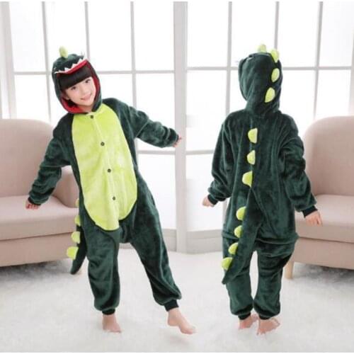 Kids Costume Boy Sleepwear Pajamas For Children Girls Christmas Anime Animal Dinosaur Onesie Winter Baby Licorne Jumpsuit