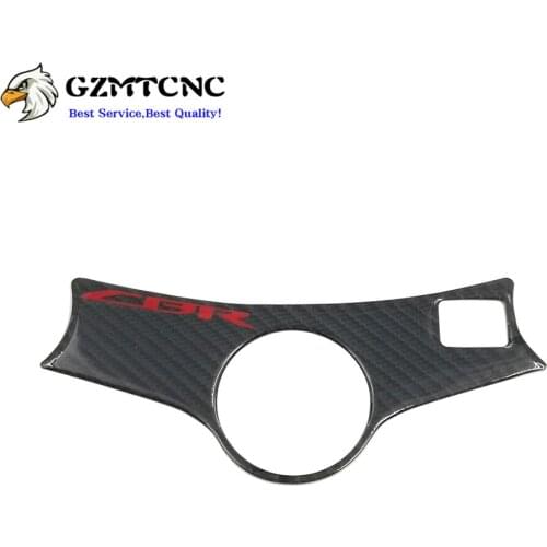 For Honda CBR600 CBR 600 F4 F4i 99-07 06 Carbon Fiber 3D Triple Tree Decal Pad Top Clamp Upper Front End Cover Sticker Protector