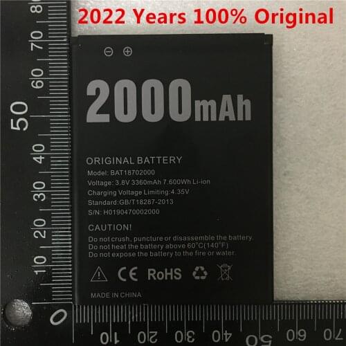 Doogee X20 BAT17582580 Battery New Original 5.0inch doogee X20,X20L Mobile Phone Battery 2580mAh