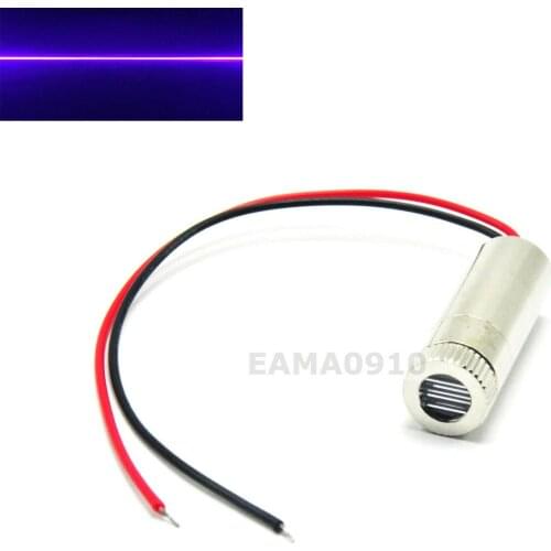 Focusable Violet/Blue 405nm 50mW 3-5V Line 12x35mm Laser Diode Module Powerful