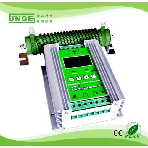 1400W MPPT Wind Solar hybrid charge controller Wind 800W+Solar 600W 12/24v, wind turbine charger,with free dumpload resistor
