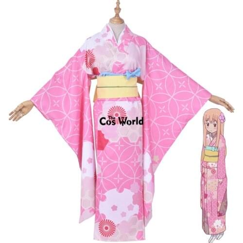 Himouto! Umaru-chan Umaru Doma Kimono Yukata Dress Uniform Outfit Anime Cosplay Costumes
