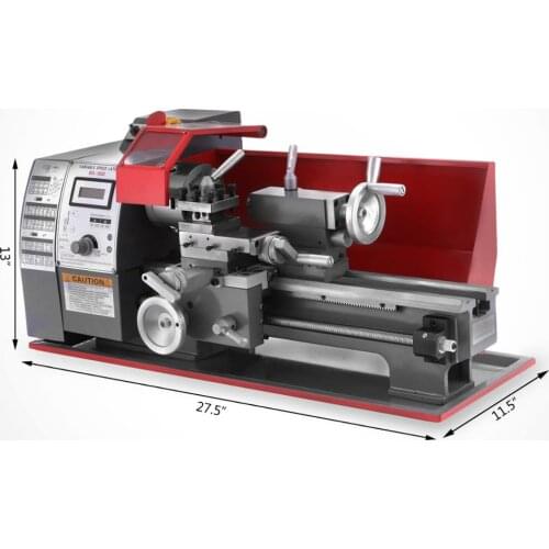 Easy Fast Operating Gear Box Threads Cutting Functions Mini Metal Lathe Machine with Strong Power Motor