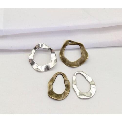 22 pcs Circle water drop charms fit DIY Handmade Man woman Jewelry earring necklace bracelet accessories souvenir Makeing