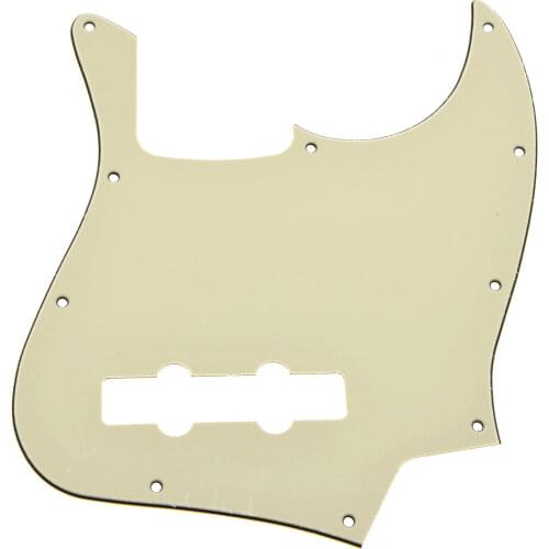 Light Cream 3 Ply JB Jazz/J Bass Pick Guard Scratch Plate with Screws