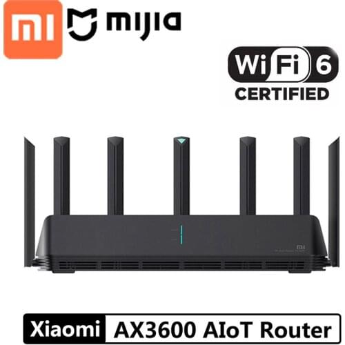 Xiaomi AX3600 AIoT Router Wifi 6 5G WPA3 Wifi6 600Mb Dual-Band 2976Mbs Gigabit Rate Qualcomm A53 External Signal Amplifier modem