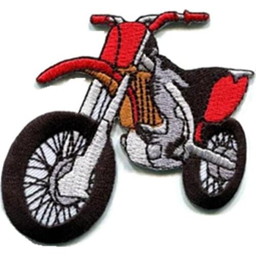 Motorcycle Patches Bicycle Iron On Patches For Clothes Stickers Embroidered Patch Jacket Applique Badge Fabric Sewing Accessory