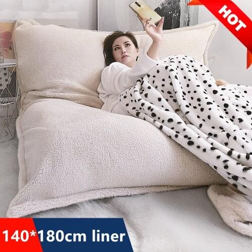 Extra large 140x180cm Square Bean Bag Inner Wash Bag No Stuffing Filler Giant Beanbag Chair Sofa Cover Pouf Ottoman furniture