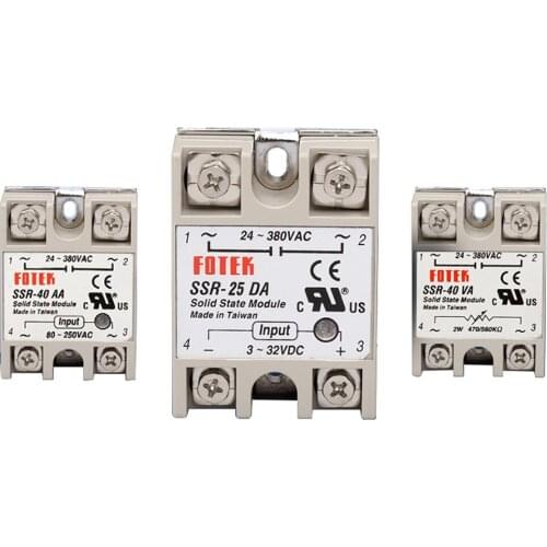 40A single-phase solid state relay module SSR-25DA DC control AC AC AC control AC small SSR-10DA SSR-40DA 10A 25A