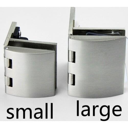 Zinc Alloy Glass Hinge Large Size Hardware Cabinet Door Wine Cabinet Opening Glass Hinge Display Cabinet Furniture Fittings