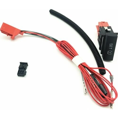 Tire Pressure Warning Switch TPMS SET Button + Harness Plug For SKD Octavia 2007-2017 1ZD 927 127 1ZD927127