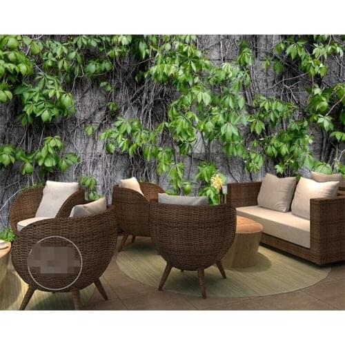 Beibehang Customize any size modern wallpaper living room painting wall green plant wall cover home decoration murals wallpaper