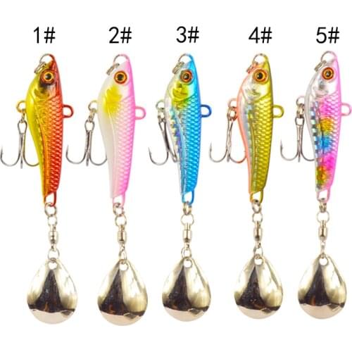 SP07 Sinking Spinner Metal VIB Long Casting Baits Full Swimming Layer 52mm/29.7g Spinner Lure Fishing Metal VIB