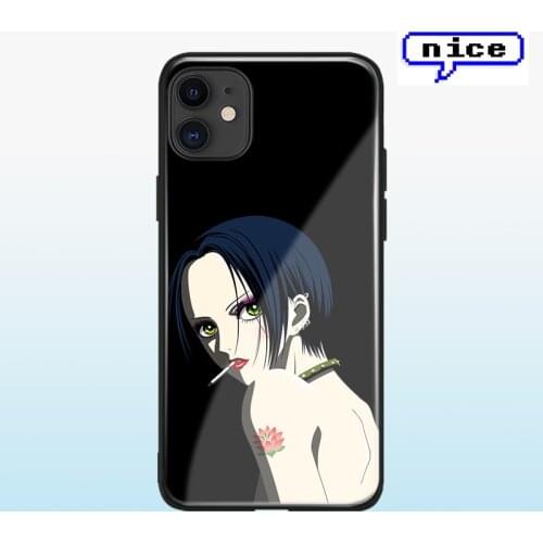 NANA Anime glass shell for iPhone SE 6 6s 7 8 x xr xs 11 pro max Samsung S note 8 9 10 20 ultra Plus phone case cover
