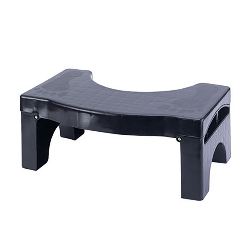 Plastic Bathroom Toilet Stool, 17.5cm Height, Foldable Toilet Stools with Anti-slip Surface for Adult Squat Toilet Step