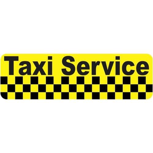 JuYouHui Exterior Accessories Decal Personality Taxi Service Car Sticker Laptop Decal KK Vinyl PVC 13cm X 4.5cm