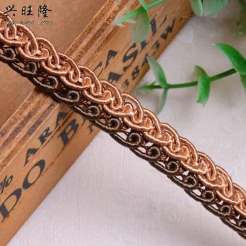 XWL 15M/lot 1.3CM Wide Small Curtain Lace Trims Sofa Lamp Clothing Curtain Accessories Lace Ribbon Belt DIY Sewing Trim Decor