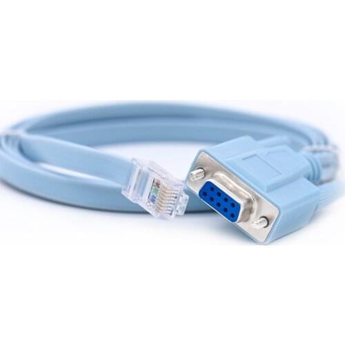 1.5M Female Network Adapter Cable For Cisco Console RJ45 To Rs232 DB9 COM Serial Port