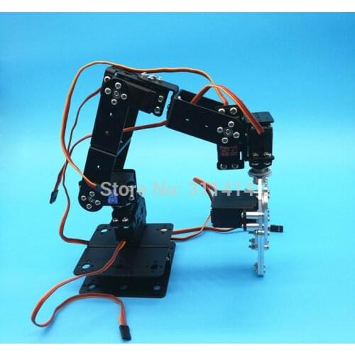 1set DIY 6 DOF 3D Rotating Metal Mechanical Manipulator Robot Arm Kit For Smart Car Arduino Robot Parts Teaching Platform