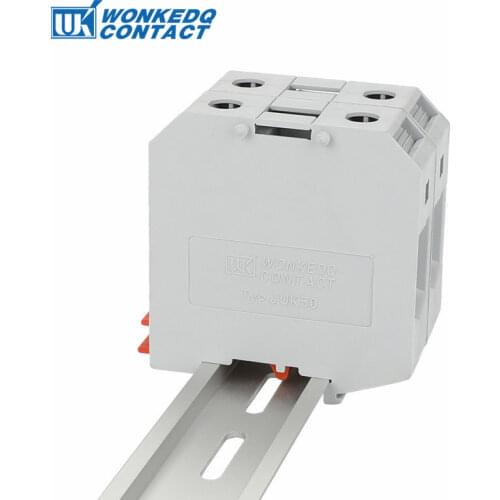 Din Rail Terminal Blocks 5Pcs UKH-50 Universal Class Connector Screw Terminal UKH50